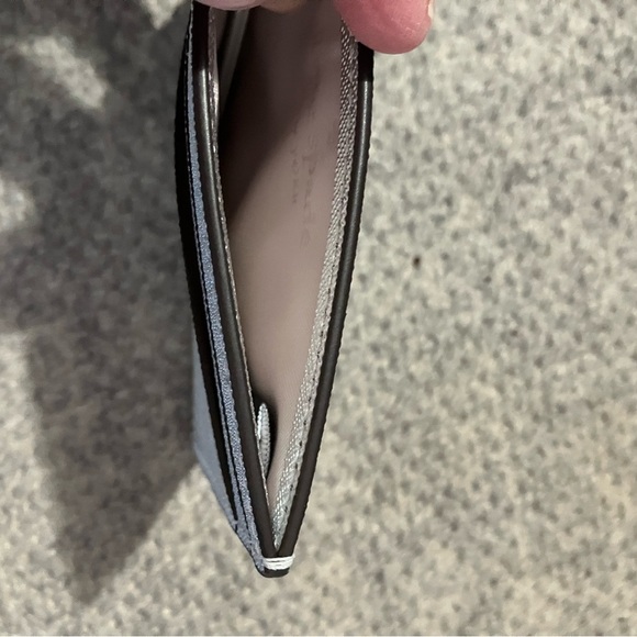 Kate Spade Saffiano Leather Silver Card Holder NWT - Picture 4 of 6